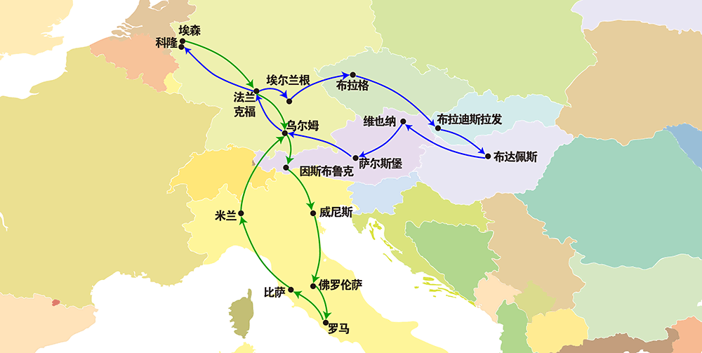 意大利东欧8国13日游(含莱茵河谷游)