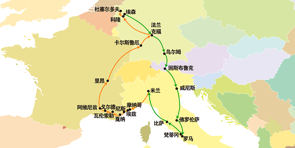 意大利普罗旺斯蔚蓝海岸10日游